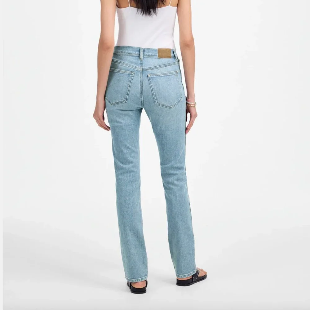 Madewell High-Rise Stovepipe Jeans MagicPockets Medium Light Denim 25 - Picture 2 of 11